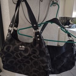 2 Coach Purses Black