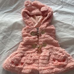 Sleeveless Baby Girl Jacket 