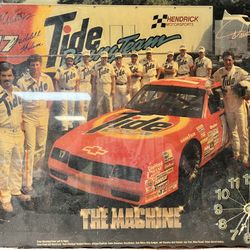 Vintage Darrell Waltrip & Crew Wall Clock 