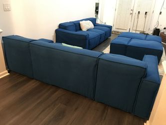 Swedes Boxplay 3 seater sofas and 2 ottoman