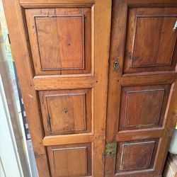 Beautiful Very Antique Armoire.. Great For Winery; Glasses Or Clothing . Unique Georgeous  Piece . I Paid $5800
