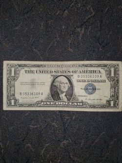 1957 Blue Label Silver Certificate $1