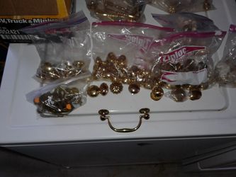 Solid brass knobs and handles