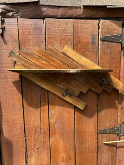 Live Edge. Black Walnut. Shelf & Coat Hanger 