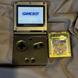 Gameboy advance so with Mario game