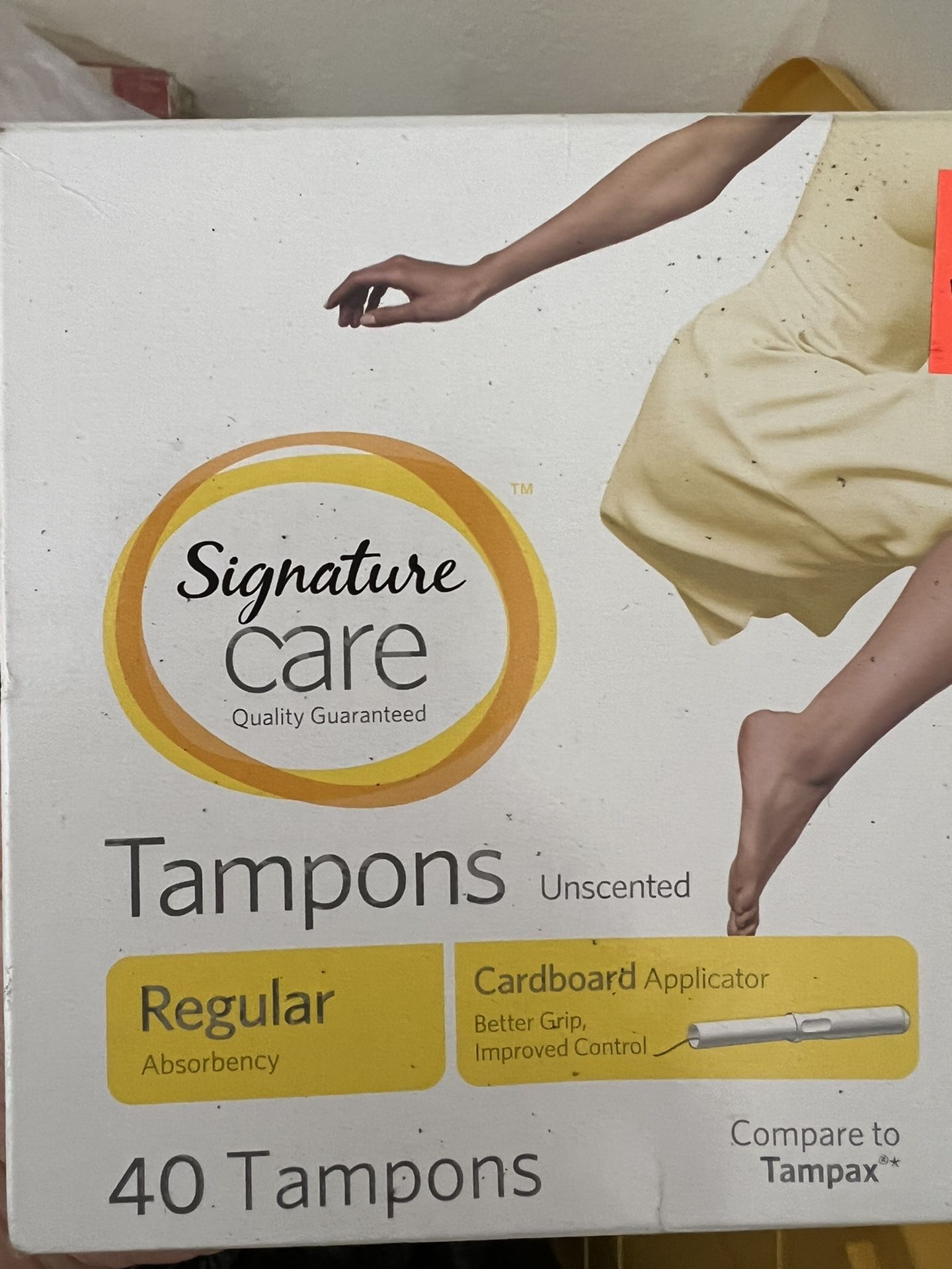 Signature Care Premium Regular Absorbency Unscented Cardboard Tampons
