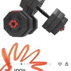 Adjustable Dumbbells Set, Iron sand mixture Octagonal designed Weights Dumbbells Set, Anti rolling Fitness Dumbbells HSYL001-30 Black