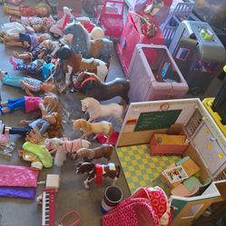 Massive American Girl Doll Collection.