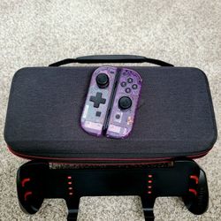 Nintendo Switch Satisfye Case & Custom Atomic Purple Joy Cons 