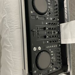 2 Channel Pioneer Dj Controller Mixer With Stand And Case