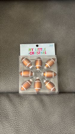 New My Little Christmas Hobby Lobby 8 Mini Football Holiday Ornaments Decorations