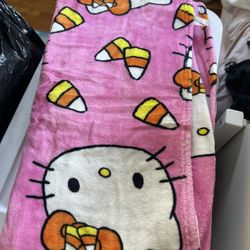 Hello Kitty Halloween & Snoopy Christmas Blankets