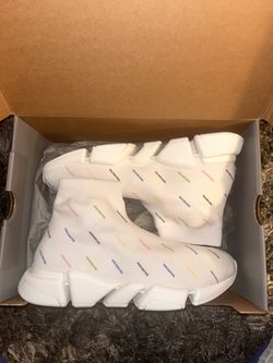 Balenciaga Speed 2.0 White (Allover Print)