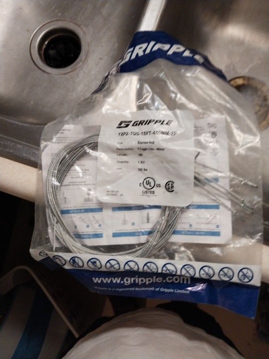 Gripple 15ft 100lbs 4 Brand New