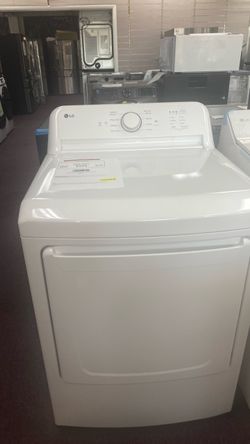 LG 7.3-cu ft Vrnted Electric Dryer (White)- 1 year warranty