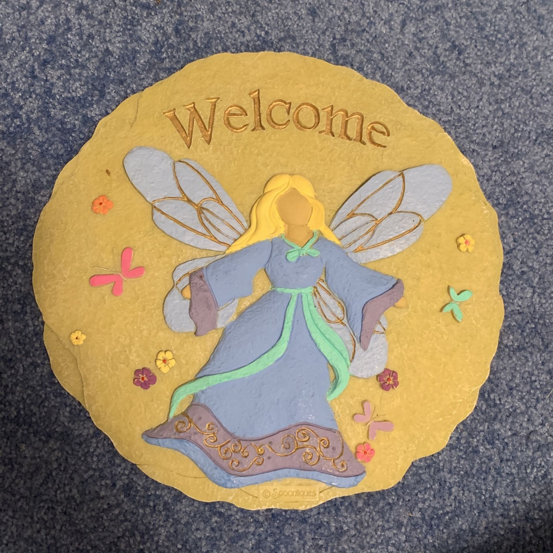Hand painted stepping stone