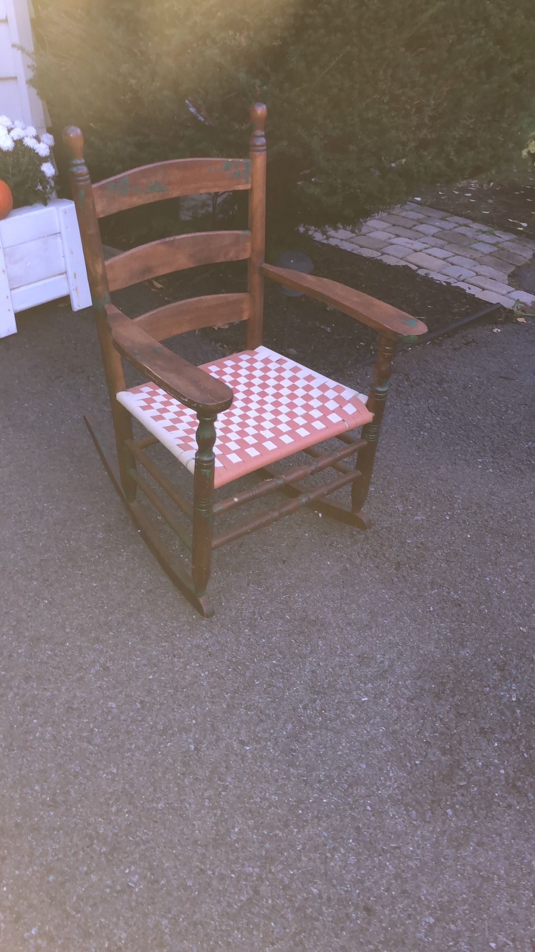Antique rocking chair.