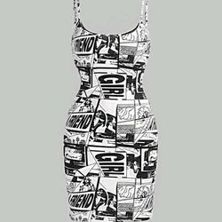Pop Art Print Cami Dress MEDIUM (6)