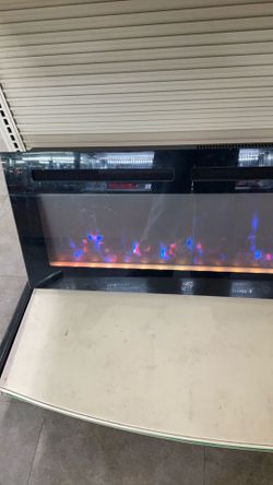 Modern ember fireplace