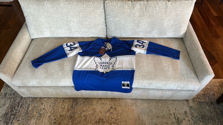 Auston Matthews Toronto Maple Leafs Autographed Size XL 2017 NHL Blue Line Jersey