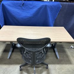 72x30 Electric Height Adjustable Table! We Also Have Ergonomic Chairs And Monitor Arms!