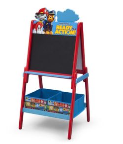 Paw Patrol Wooden Double-Sided Easel Chalkboard Marshall Chase Ready for Action