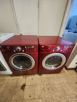 LG washer and gas dryer set