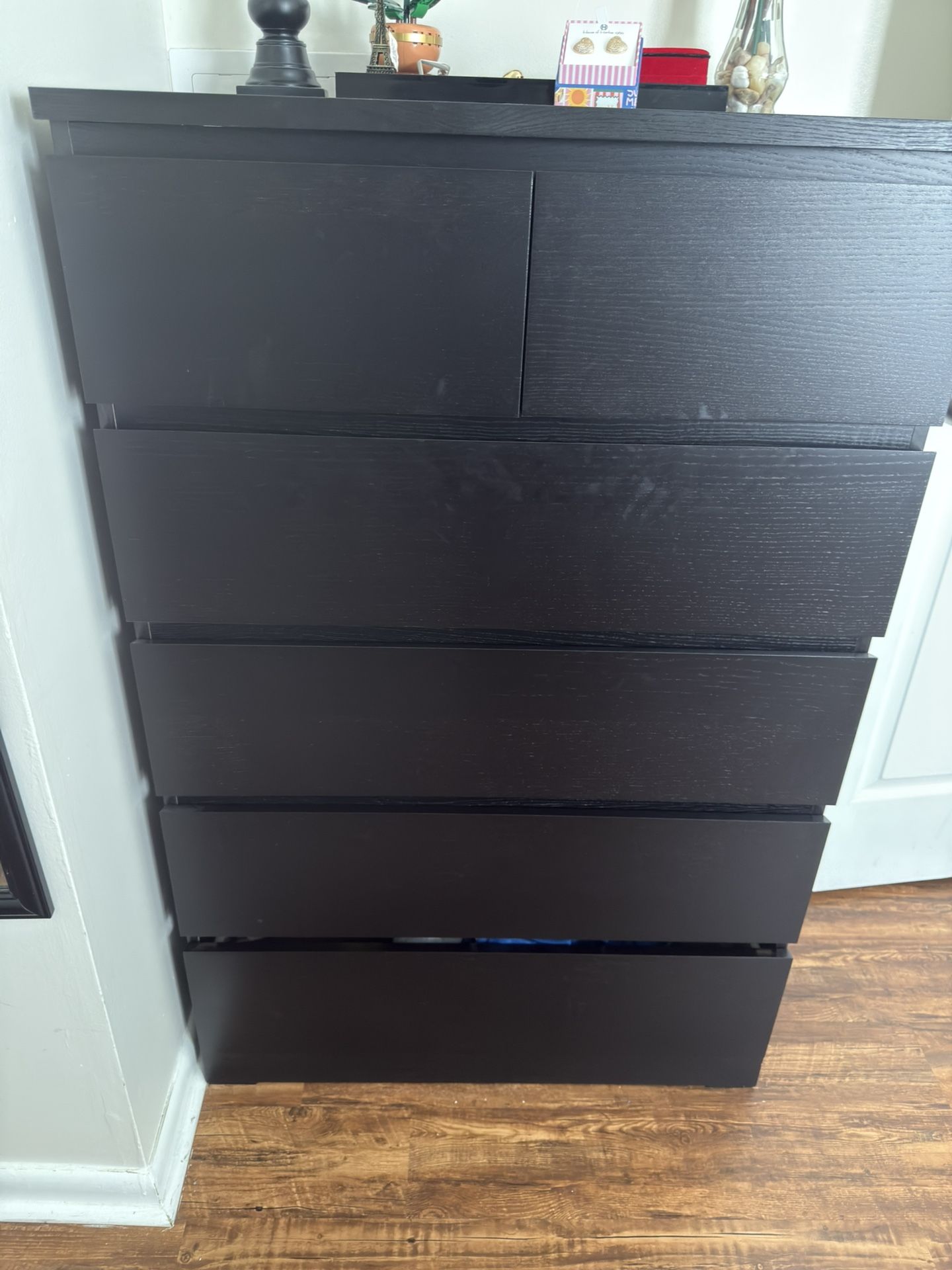 6-drawer Dresser, Black