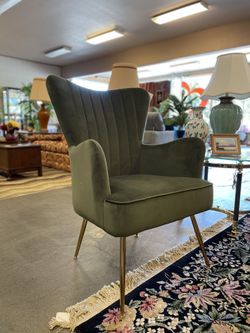 Brand New Velvety Accent Chair (one remaining)