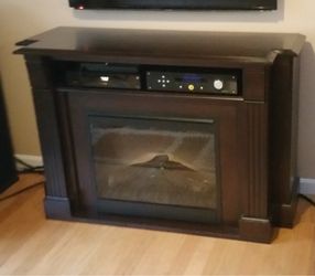 Electric Fireplace Cherry Wood