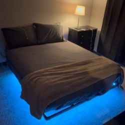 Floating Bed Frame And Mattress