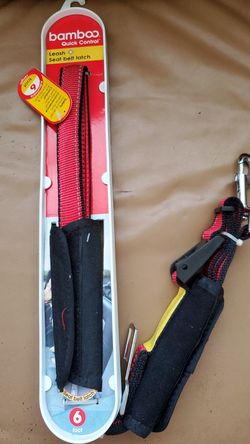 Leash and seat belt latch