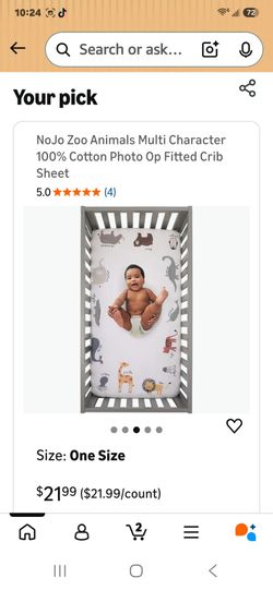 Fitted babycrib sheet photo Op