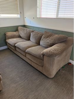 Full size couch & live seat with ottoman