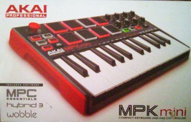 AKAI professional music starter kit.  MIDI Keyboard Controller