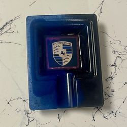 Porsche Blue & Black Luxury Cigar Ashtray | Sports Car Collectible Gift