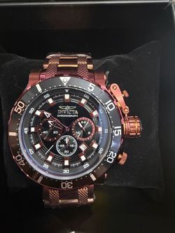 Invicta Coalition Forces Men's 52mm Burgundy Red Chronograph Watch 50764 Rare