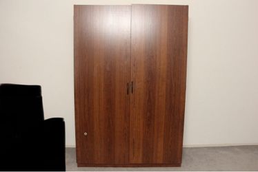 Two-Door Wooden Wardrobe - BARELY USED