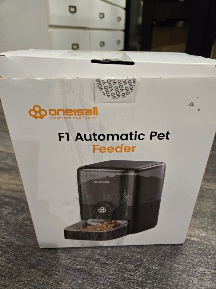 Cordless WiFi Automatic Cat Feeder, App Control, 100-Day Battery, 12 Cups/3L