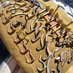 Lot Vintage Furniture Hat Coat Hooks