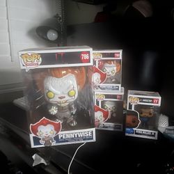 pennywise pop figures and bubba WALLACE JR.