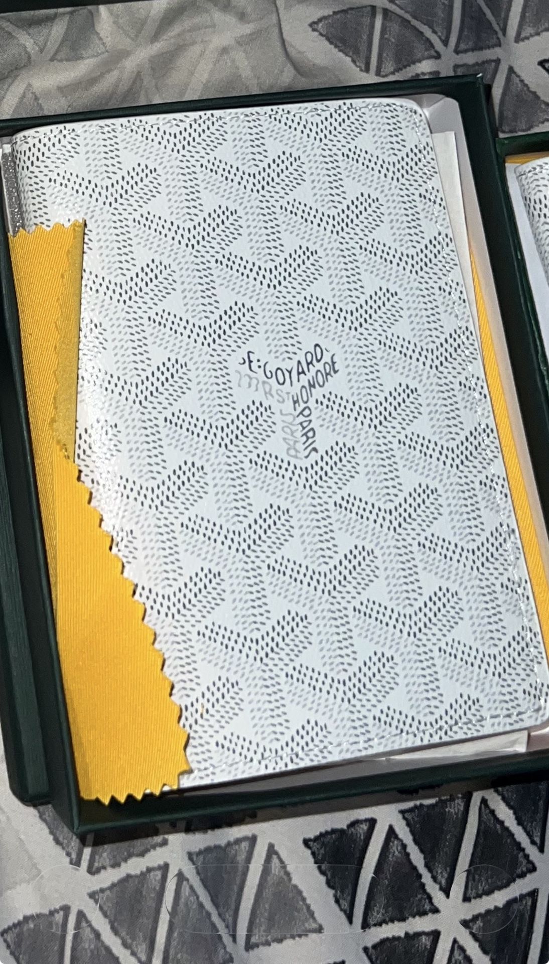 Goyard Passport Holder White