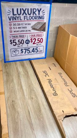 Luxury Vinyl Plank Flooring - $2.50 per Sq. Ft.