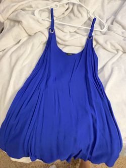 Blue babydoll dress