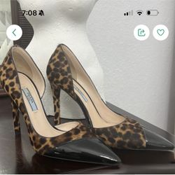 Prada Leopard Print 4inch Heels