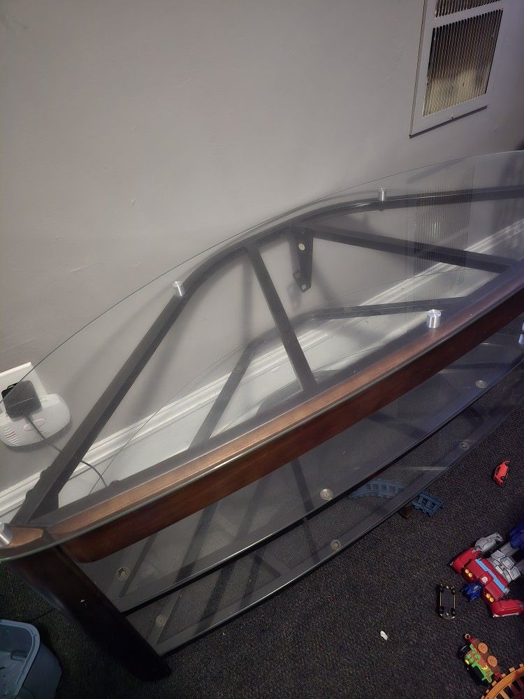 Glass TV Stand