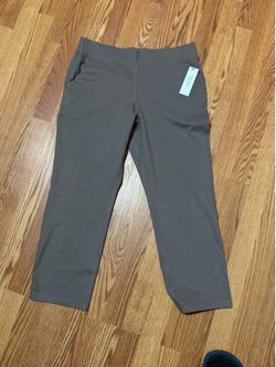 Calvin Klein Performance Stretch L Taupe Activewear Pants Comfortable