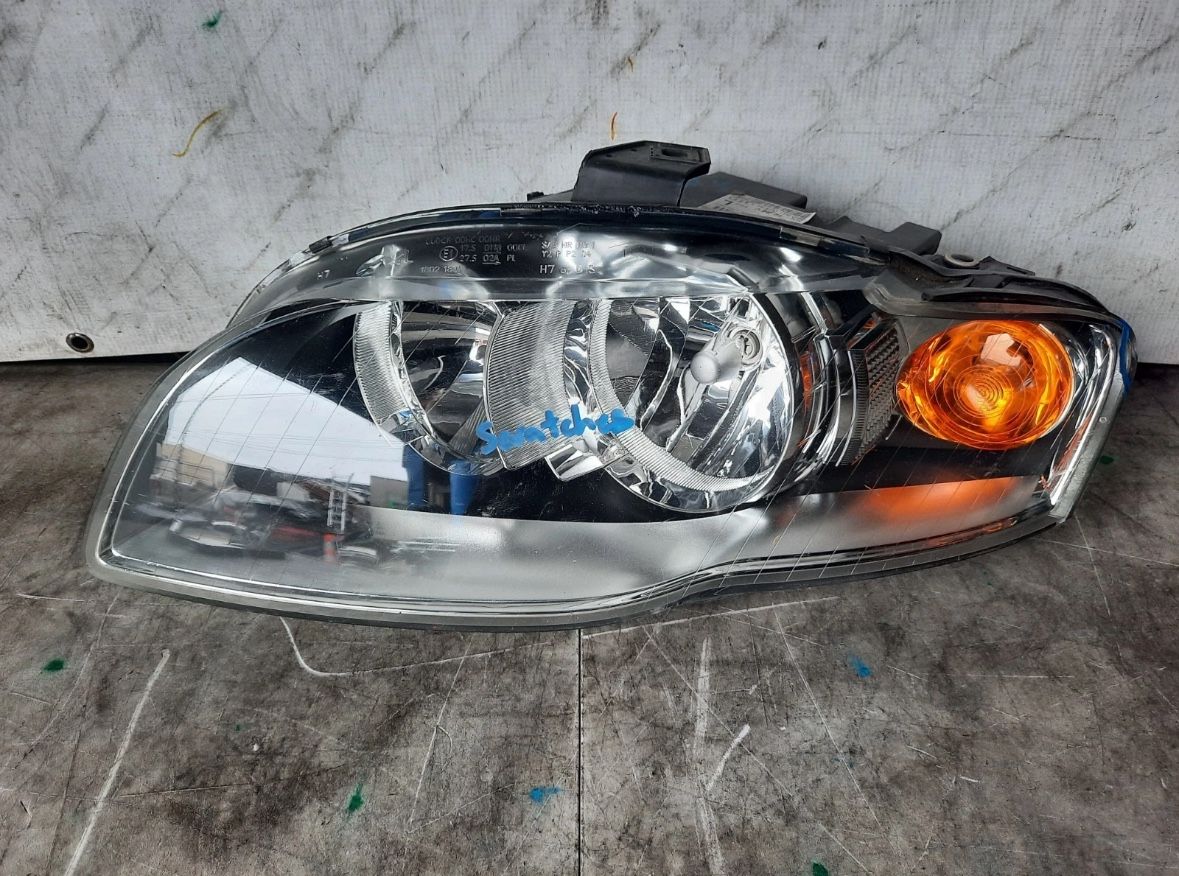 2005-2009 AUDI A4 QUATTRO LEFT HEADLIGHT HALOGEN (06-08 Sedan/Wagon) OEM USED #4289