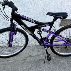 Dynacraft Women Mountain Bike Bicycle Purple 7 Speed 26 Inch Wheel