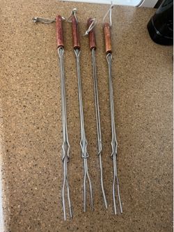 4 roasting forks